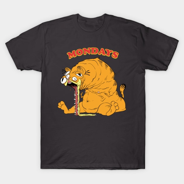 Garfield Mondays T-Shirt by  KendallHaleArt